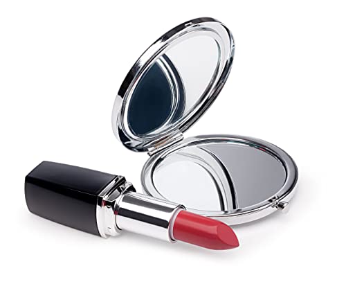 Kukeyiee To My Daughter Sliver Compact Travel Cosmetic Makeup Mirror, Handheld Small Portable Pocket Folding Mirror For Daughter, Birthday, Graduation, Engagement, Wedding, From Mom Dad #TOP4