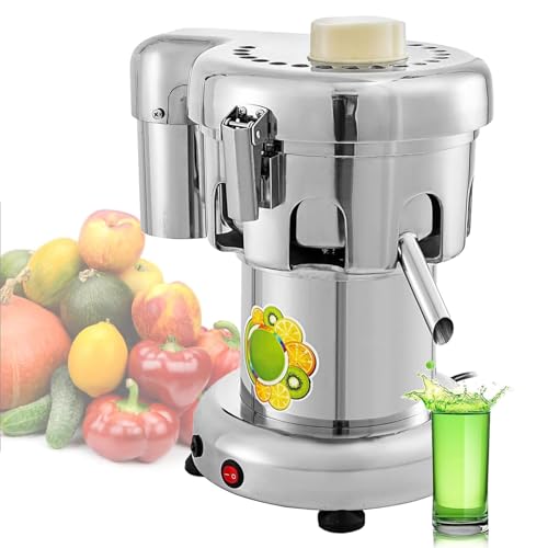 NBNBN Exprimidor centrífero Comercial, exprimidor eléctrico de Acero Inoxidable para Frutas y Vegetales, sprezer Profesional de Fruta Fresca