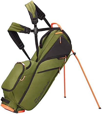 TaylorMade FlexTech Lite Bag, Army/Orange