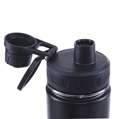 Image of Drinco Stainless Steel Water Bottle Spout Lid Vacuum Insulated Double Wall Water Bottle Wide Mouth Leak Proof Keep Cold Sport Camping Hiking