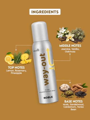 Image of Clensta Noble 0% No Gas Deodorant for Men 150ml Body Spray Long Lasting | No Gas Deo for Men