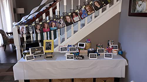 Image of Graduation Decorations Class of 2026 Photo Banner with LED String Light, 4x6 K-12 Graduation Party Photo Display Senior 2026 Decorations for High School 5th 8th Grad Party Supplies TD134