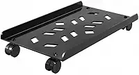 Suporte para CPU reforçado em aço inox com rodinhas, base móvel para gabinete, suporte de chão ajustável para computador e organizador de CPU para home office