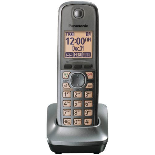 Panasonic KX-TGA410M Extra Handset for 4130 Series Cordless Phones, Metallic Gray
