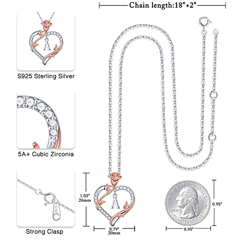 Iefil-Rose-Heart-Necklaces-Gifts-for-Women-925-Sterling-Silver-Heart-Initial-Necklace-Anniversary-Birthday-Gifts-for-Women-Jewelry-Gifts-for-Women-Wife-Wife-Girlfriend-Mom