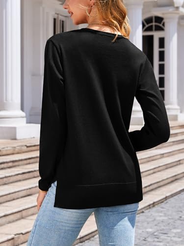 Image of Veryoung Women's 2026 Long Sleeve Lightweight Crewneck Casual Cardigan Sweater S-3XL
