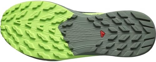 Salomon Men's Sense Ride 5 Hiking Shoe, Black/Laurel Wreath/Green Gecko, 13 | Image 6