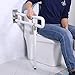 Maniglione per WC Maniglione di sicurezza con maniglia, Maniglione per WC con doccia Maniglione per WC per bambini anziani disabili e gravidanza, Maniglione antiscivolo (Bianca)