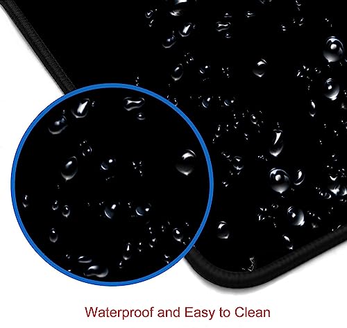 Large Mouse Pad, Extended Gaming Mousepad, Non-Slip Rubber Base Keyboard Mouse Mat Desk Pad for Gamer, Laptop, Office & Home, 31.5 x 11.8 in, Black Skull - Image 4