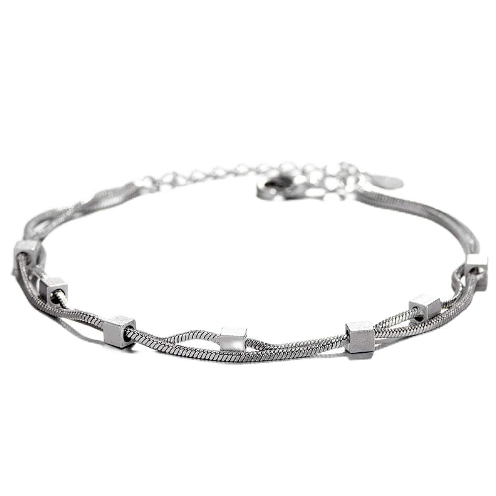 Bracelet de chaîne de liaison double couche d'une finition remarquable - 6