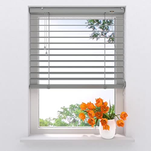 Store Bateau - Store Romain - Easy Canvas - Gris - 160 x 180 - sans perçage - Fixation par Serrage