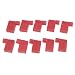 Uxcell AWG 22-18 Full Insulated Female Flag Crimp Terminal, Red, 10 Pieces