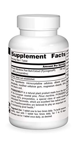 Source Naturals Pycnogenol 100 Mg Proanthocyanidin Complex - 90 Tablets #TOP2