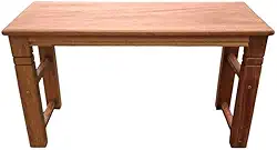 Banco de madeira duas pessoas para hall de entrada jardim refeitório 70x25x42 banco de madeira Para Jardim, Hall de Entrada, Varanda e Refeitório, Design Rústico e Natural