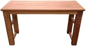 Banco de madeira duas pessoas para hall de entrada jardim refeitório 70x25x42 banco de madeira Para Jardim, Hall de Entrada, Varanda e Refeitório, Design Rústico e Natural