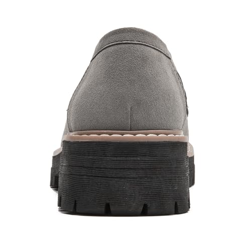 Image of Womens Loafers Shoes Platform Chunky Penny Loafer Lug Sole Comfortable Slip On Work Office Business Casual Dress Shoes, US Size 5-11.5