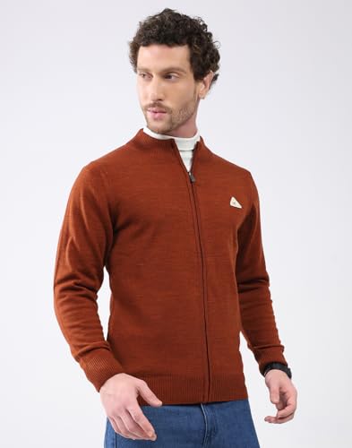 Image of Monte Carlo Men Regular Fit Full Sleeve Solid T Neck Winter Pullover (Pack of 1)