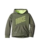 Nike Kids Boy's Mesh Face Therma Pullover Hoodie (Little Kids) Dark Gray 4 Little Kids