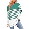 Women Casual Long Sleeve Fall Plus Size Tops Crew ... #1