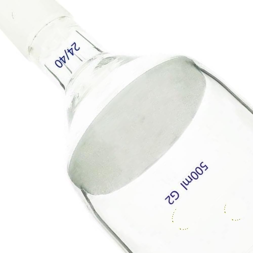 Buchner-Trichter aus Borosilikatglas mit 24/40-Verbindung und Frittenscheibe (G2-Porengröße 0,03–0,05 mm) for effiziente Filtration(1000ml)