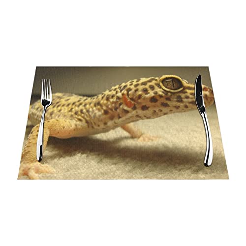 Set de table léopard résistant à la chaleur et imperméable lavable - 5
