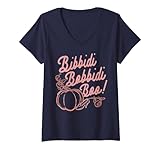 Womens Disney Cinderella Bibbidi Bobbidi Boo Pumpkin V-Neck T-Shirt