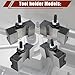 findmall 4Pcs BXA Tool Post Tool Holder 250-201, 250-201XL, 250-202, 250-202XL Quick Change Turning and Facing Holder Fit for Lathe