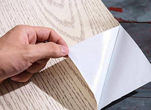 Peel Stick Wood Grain Wallpaper Countertop Paper Funitures Decorative Vinyl Stickers,15.8inch by 79inch - Thumbnail 7