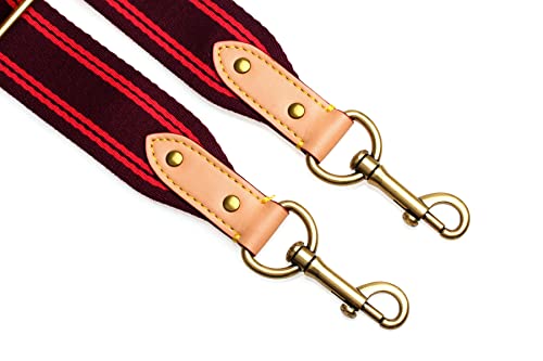 Image of jiesinlov Bag Strap Replacement Crossbody Strap for TOTE Handbags Adjustable (RED)