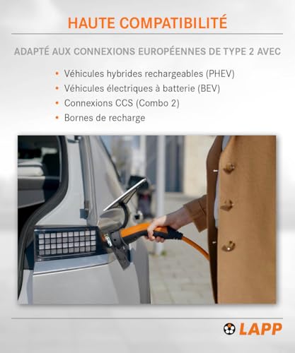 Câble de recharge Type 2 Lapp de 11 kW pour ne plus attendre devant la borne