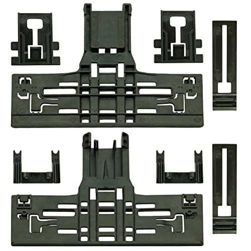 UPGRADED W10546503 WPW10546503 Upper Rack Adjuster kit Compatible for KitchenAid Kenmore Jenn-Air Maytag Dishwasher Top Rack Parts Replacement Replaces W10195839 W10195840 W10250160 (8 pcs)