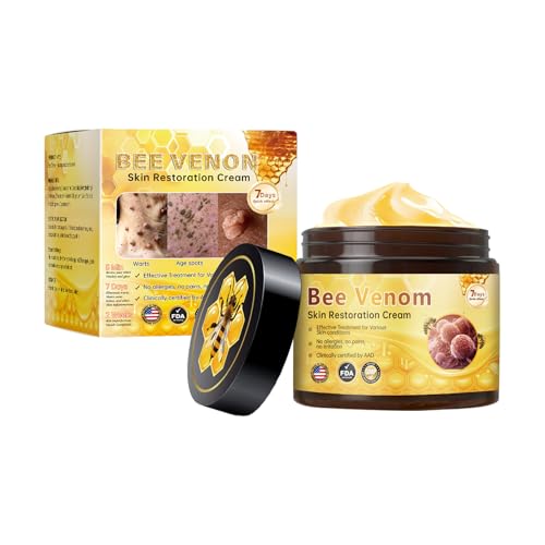 Bee Venom Skin Restoration Cream,Wrinkle Removal Firming Face Anti-Aging Bee Venom Moisturizer Cream.