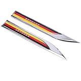 NICKAL 1 Paire Voiture 3D décoration Allemagne Drapeau emblème Insigne décalcomanies Autocollant pour Jeep pour BMW pour Dodge pour Chrysler Voiture Style métal Autocollants
