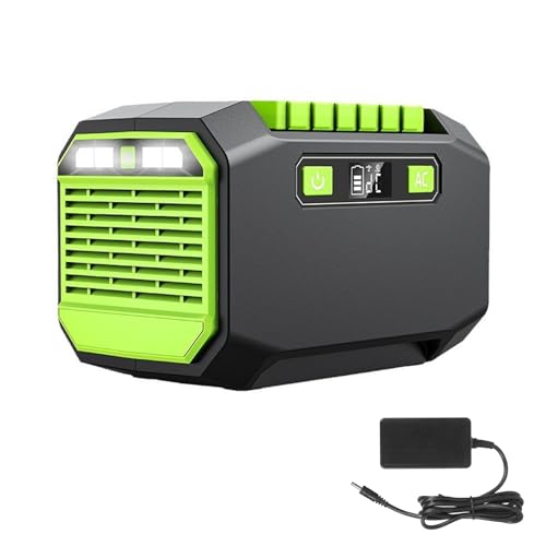 Shkalacar Stazione Elettrica Portatile, 200W 173Wh Generatore con Luci a LED per Casa, Backup di Emergenza, Campeggio in Viaggio su Strada (Plug)