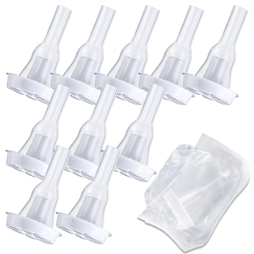 10 Pack Silicone External Catheter for Men Self Adhering Comfortable Leak Resistant Design with Flexible Fit and Easy Bag Connection(29mm)
