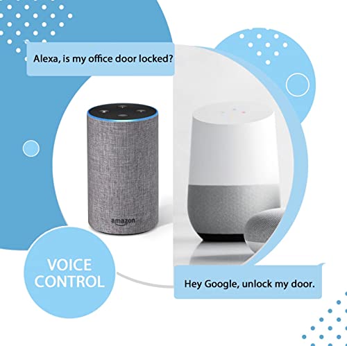 Lockly PGD728WMB Secure Pro Deadbolt - Smart Door Lock with Wi-Fi, Biometric Fingerprint and Digital Keypad, Works with Amazon Alexa and Google Assistant, Matte Black - Thumbnail 5