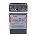Shutao STC-3028 24V Temperature & Humidity Controller with Integrated Sensor, Dual Digital Display Thermometer Hygrometer, Incubator Controller