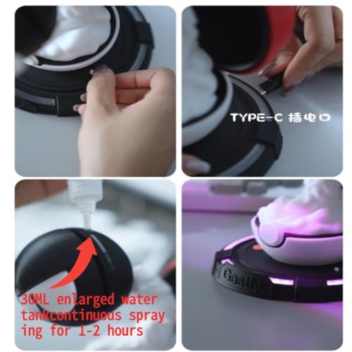 Halloween Elf Humidifier & Aromatherapy Diffuser – 30ml Quiet Air Hydration for Bedroom, Desktop Decor with Spooky Night Light, Halloween Elf for Adults