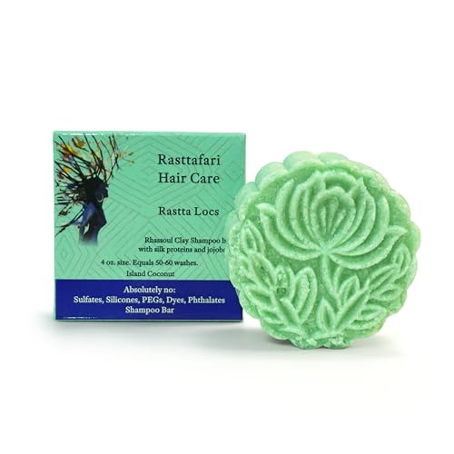 Rastta Locs Organic Loc Shampoo Bar with conditioners made for Locs, Braid, Dreadlocks – Remove Product Buildup & residue Simply with the aid of Rhassoul Clay. Sulfate and Silicone Free (4oz-120g)