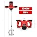 Cement Mixer 2300W, Handheld Electric Concrete Mixer with 6 Adjustable Speed, 110V Portable Mud Mixer Paint Mixer for Motar Grout Plaster Thinset Fodder Stirring Tool