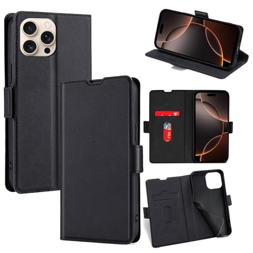 Rfvzubemok Compatible con Meizu 16XS El Soporte se Puede Girar Funda con Cierre magnético y Ranura para Tarjetas Black