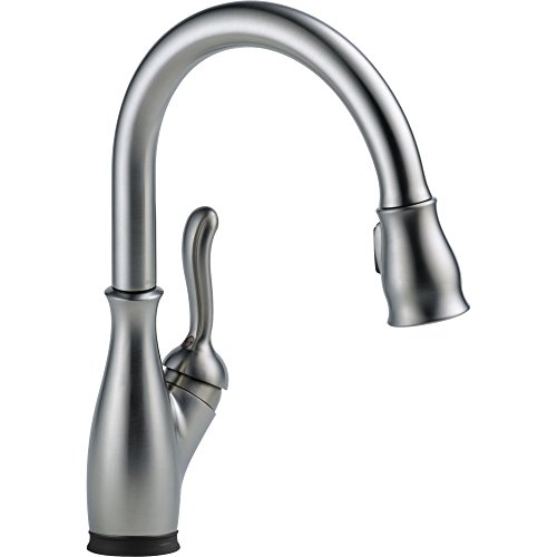 Delta Faucet Leland Touch Kitchen Faucet Brushed Nickel, Kitchen Faucets with Pull Down Sprayer, Kitchen Sink Faucet, Touch Faucet for Kitchen Sink, Touch2O Technology, Arctic Stainless 9178T-AR-DST #1