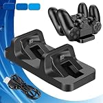 PS4 Controller Charger Charging Station, Dual USB Charger Charging Station Stand for Sony Playstation 4 / PS4 / PS4 Slim / PS4 Pro Controller