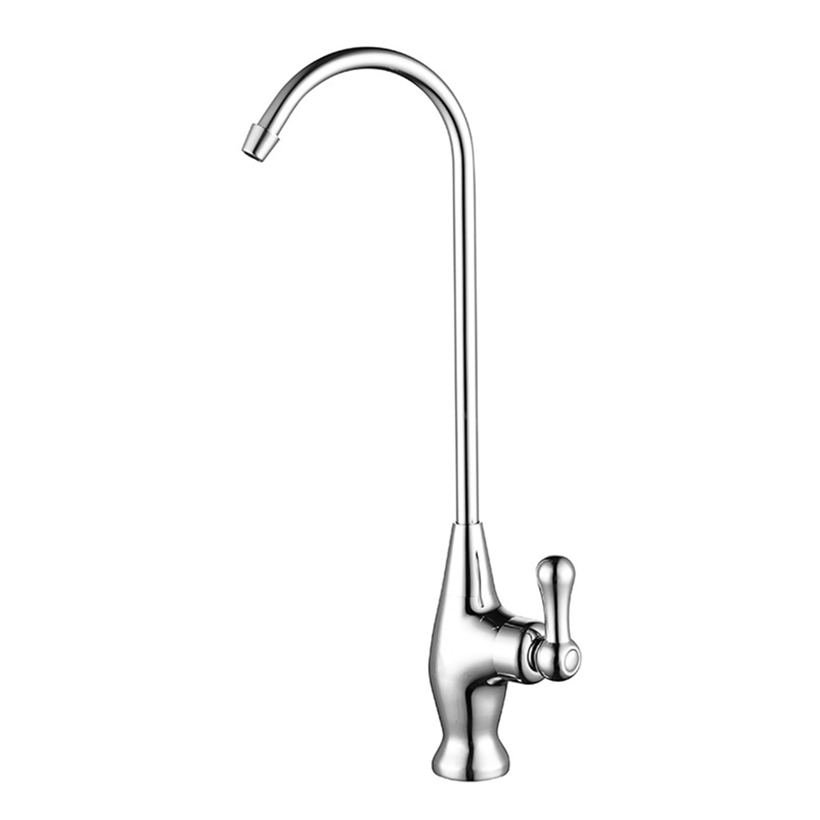 Faucet Stainless Steel Swan Neck Filtered Water Tap for Kitchen Sink Swivel Faucet (A A)