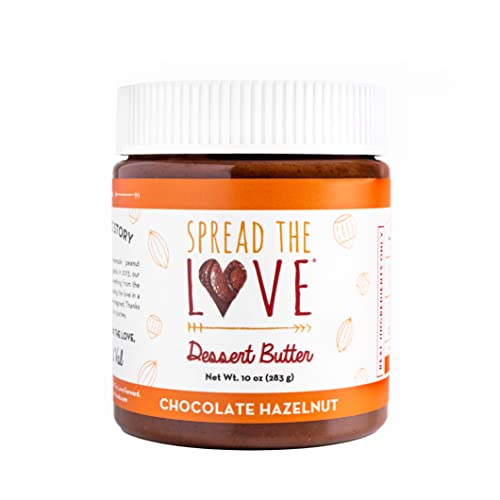 Spread The Love Chocolate Hazelnut Dessert Butter, 10 Oz (Vegan, Gluten Free, No Palm Oil, Organic Powdered Sugar) #TOP11