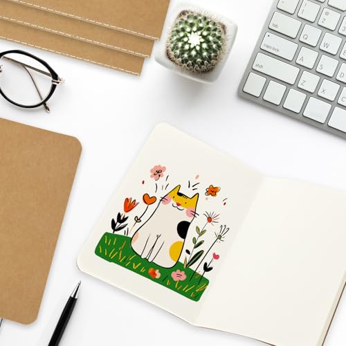 Cuadernos de bolsillo pequeños para notas de viaje en juego de mini libretas marrones 3