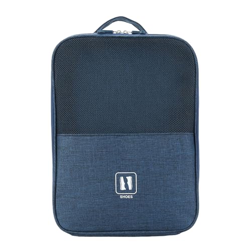 Porta Scarpe da Viaggio Organizer Portascarpe per Sneaker Borsa per da Sacca per Casa Borse di Stoccaggio da PortatileBlu scuro