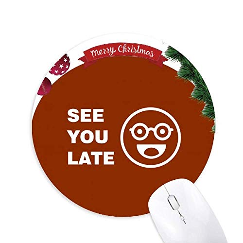 Preisvergleich Produktbild Adieu Expression Beauty Meet Round Rubber Maus Pad Weihnachtsbaum Mat