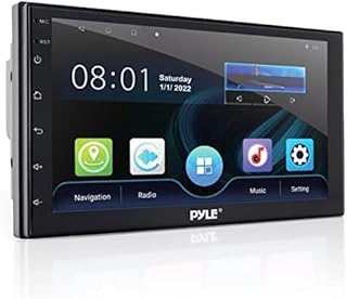 Double DIN Car Stereo Receiver - 7 inch 1080P HD Touch Screen Bluetooth Car Radio Audio Receiver r - WiFi/GPS/AM/FM Radio, Mirror Link for Android Iphone