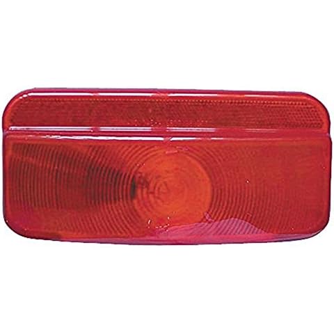 Fasteners Unlimited 89-187 Red Replacement Lens for Compact Tail Light Cover